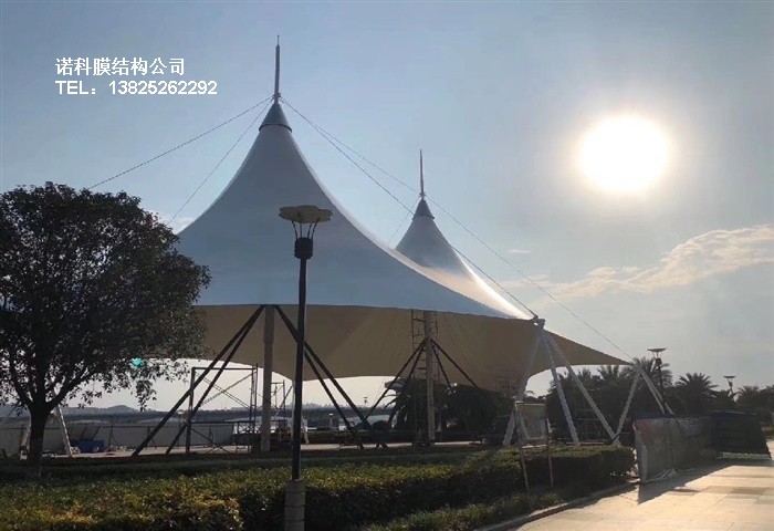 广东江门膜结构景观棚选卡斯蒂洛PVDF膜材